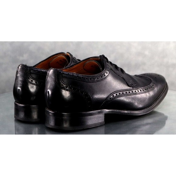 Bostonian  Men\'s Wingtip Brogue Dress Shoes Size 10 M Leather Black